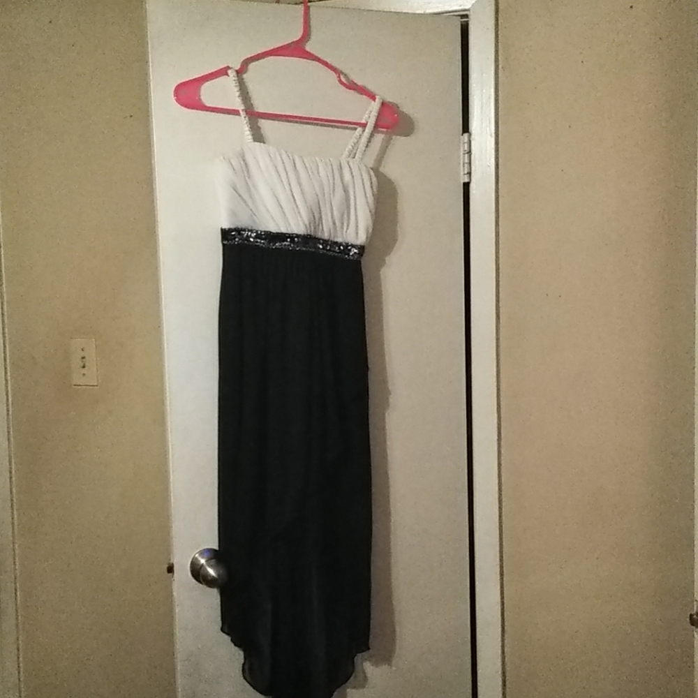 Girls  ( S ) Navy blue and white Maxi dress